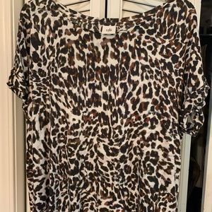 CAbi leopard print shirt #3414